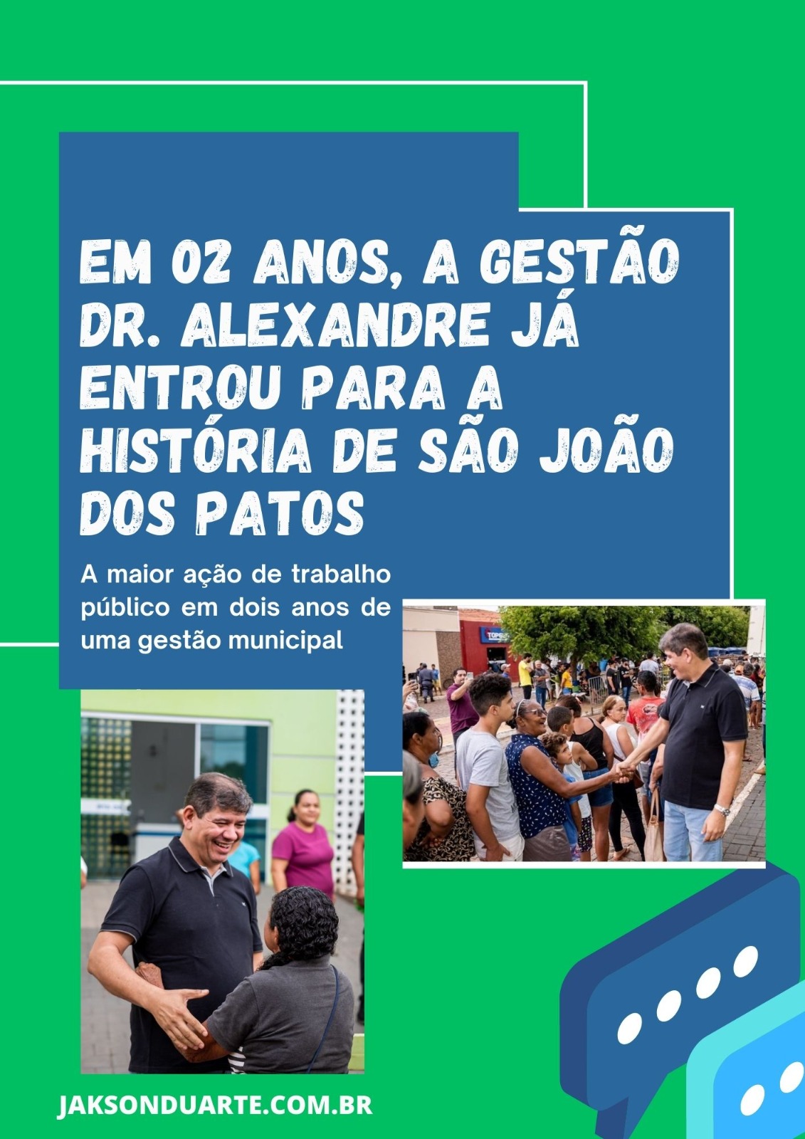 Dois anos da gestão Dr. Alexandre que já entraram para a história de São João dos Patos