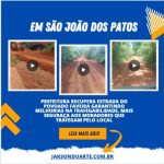 Prefeitura de São João dos Patos recupera estrada do povoado Faveira