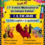 Convite: 11º Evento Multicultural do Colégio VALMAR
