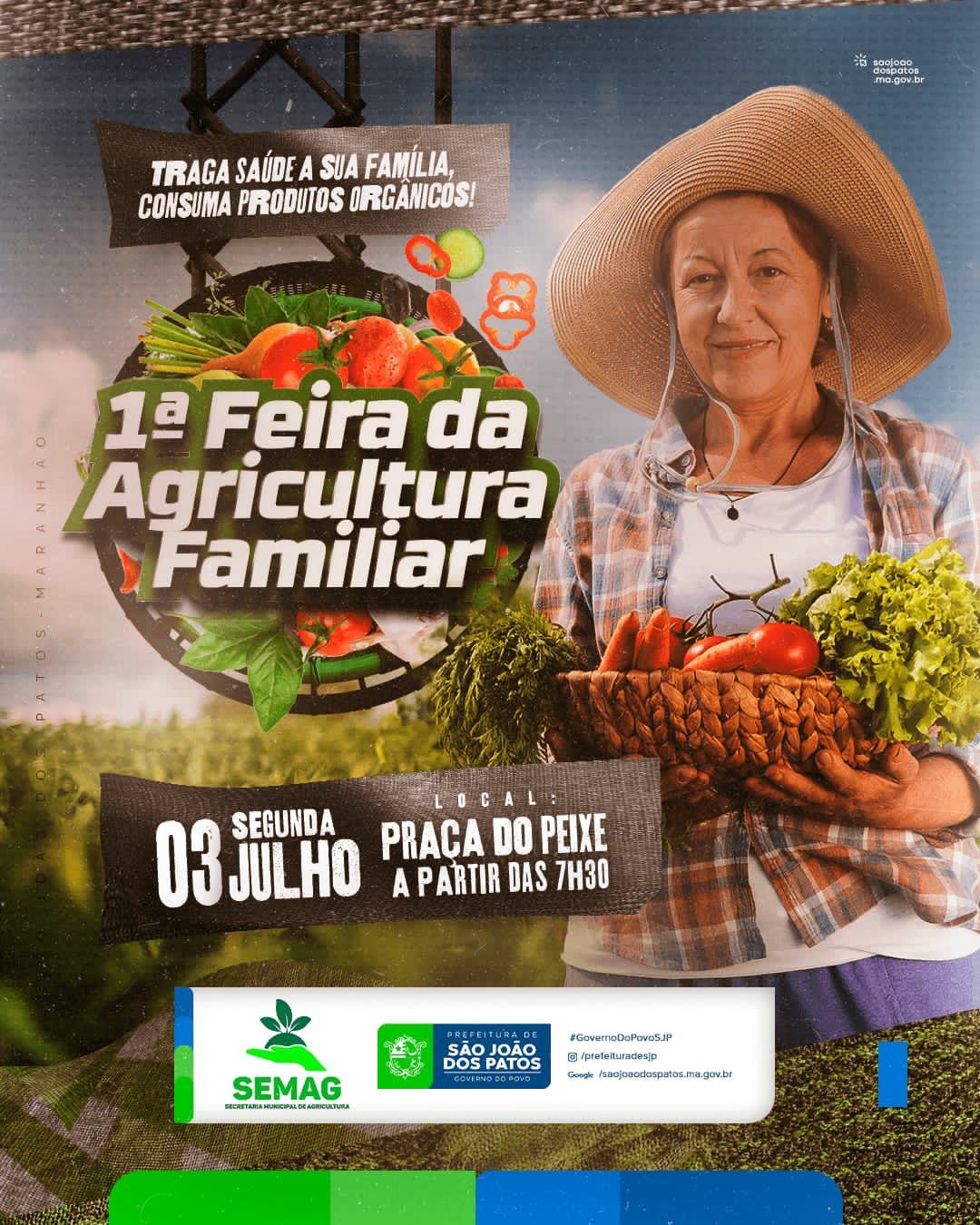 Vem aí a Primeira Feira de Agricultura Familiar promovida pela Prefeitura de São João dos Patos