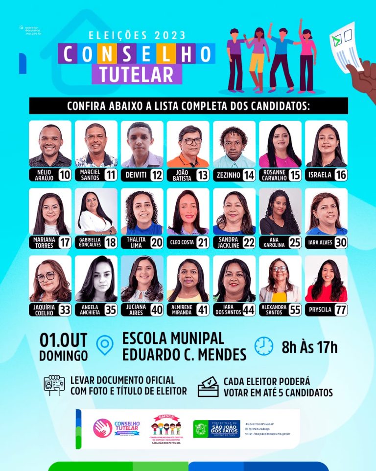 Eleições do Conselho Tutelar: Saiba quem são os 21 candidatos e faça parte dessa escolha importante!