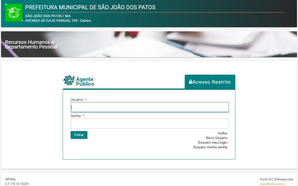 Prefeitura disponibiliza contracheque online para servidores de São João dos Patos