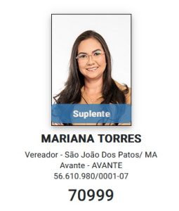 Mariana Torres pode ser a novidade na Câmara de São João dos Patos em 2025.