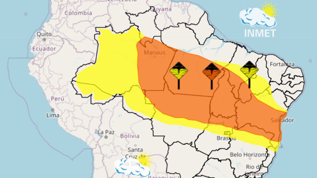 Cidades situadas ao centro sul do Maranhão seguem sob dois alertas para chuvas intensas nesta segunda-feira, 11.