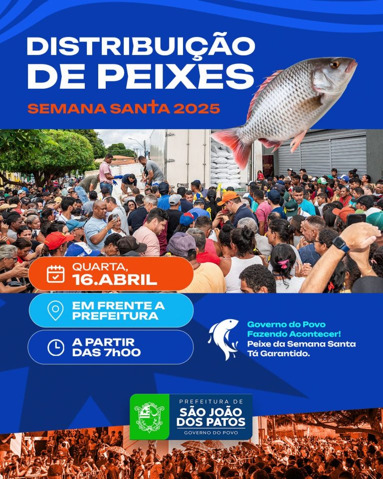 Distribuição de Peixes marca a Semana Santa 2025 em São João dos Patos