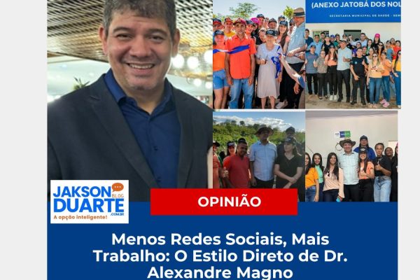Menos Redes Sociais, Mais Trabalho: O Estilo Direto de Dr. Alexandre Magno