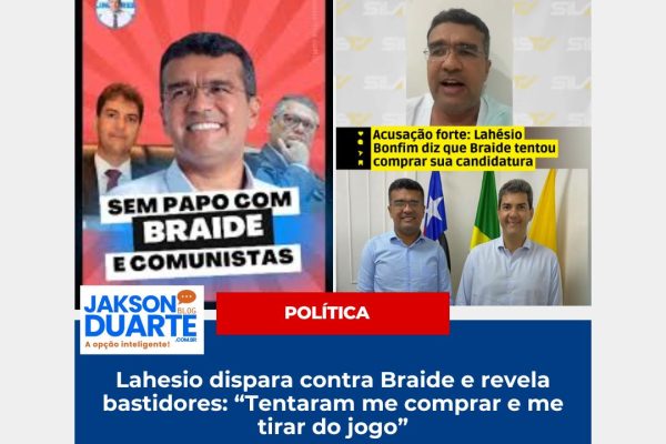 Lahesio dispara contra Braide e revela bastidores: “Tentaram me comprar e me tirar do jogo”