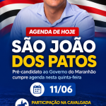 Orleans Brandão cumpre agenda nesta quinta-feira em São João dos Patos