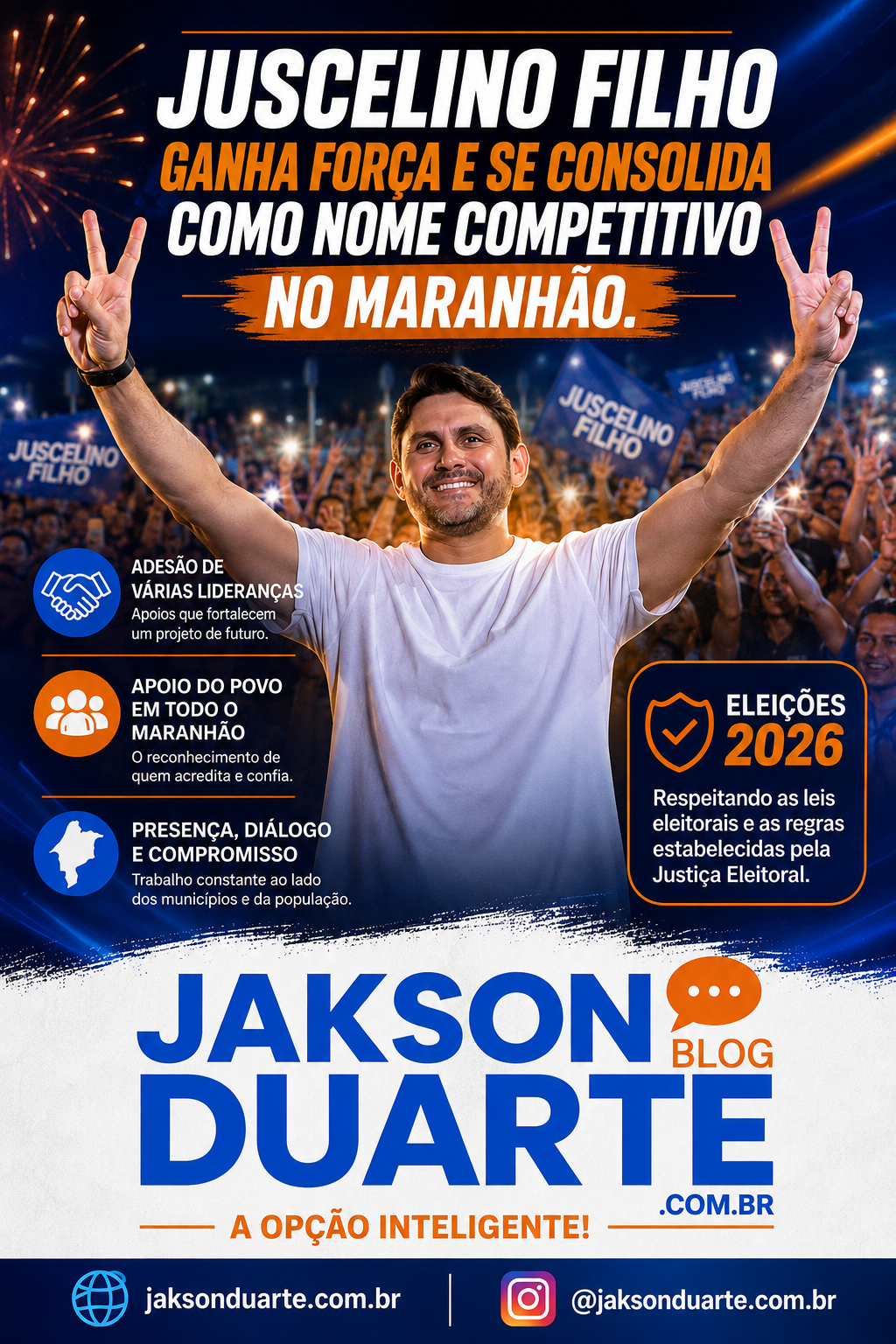 Juscelino Filho ganha força e se consolida como nome competitivo no Maranhão